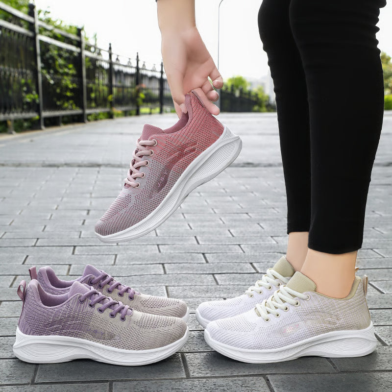 Fashion Mesh Lace-up, High Appearance Level, Thick Sole Increase, All Comfortable, Non-slip Breathable Sports Womens