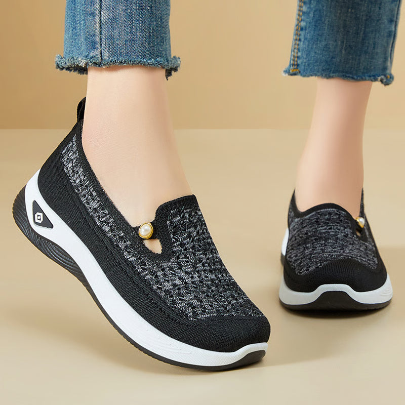 Lightweight Shoes for Women Spring Autumn, Casual Soft Sole Single Shoe, Breathable Womens Shoes, Comfortable Mother