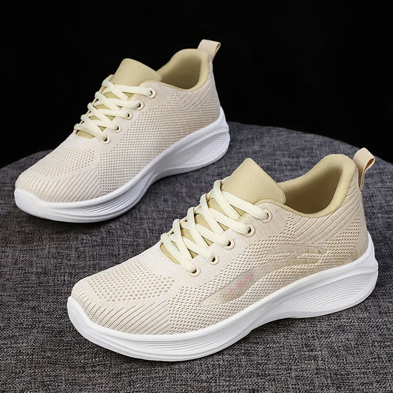 Fashion Mesh Lace-up, High Appearance Level, Thick Sole Increase, All Comfortable, Non-slip Breathable Sports Womens