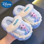 Warm Kids Winter Slippers Cartoon Cotton Non Slip Indoor Shoes